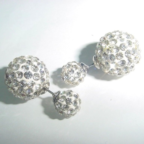 💎Trendy Crystal Double Stud Earrings - Picture 7 of 8